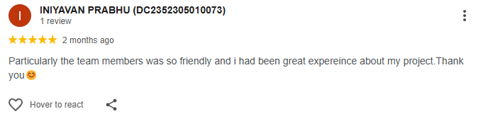 Testimonial 1